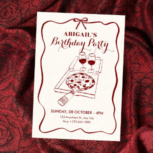 Food and beverage birthday  invitation