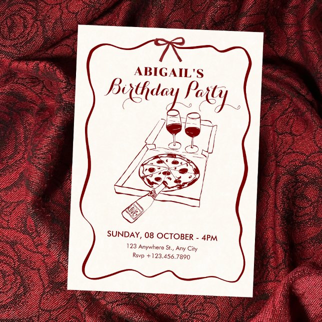 Food and beverage birthday  invitation (Creator Uploaded)