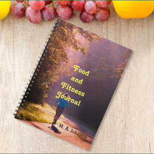 Food and Fitness Notebook Personalised Journal