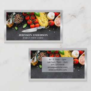 Food and Spices   Chef Knife   Culinary Arts Loyalty Card