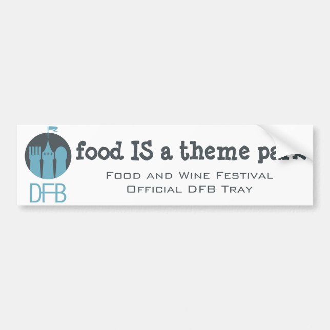 Food and Wine Festival DFB Tray Sticker (Front)