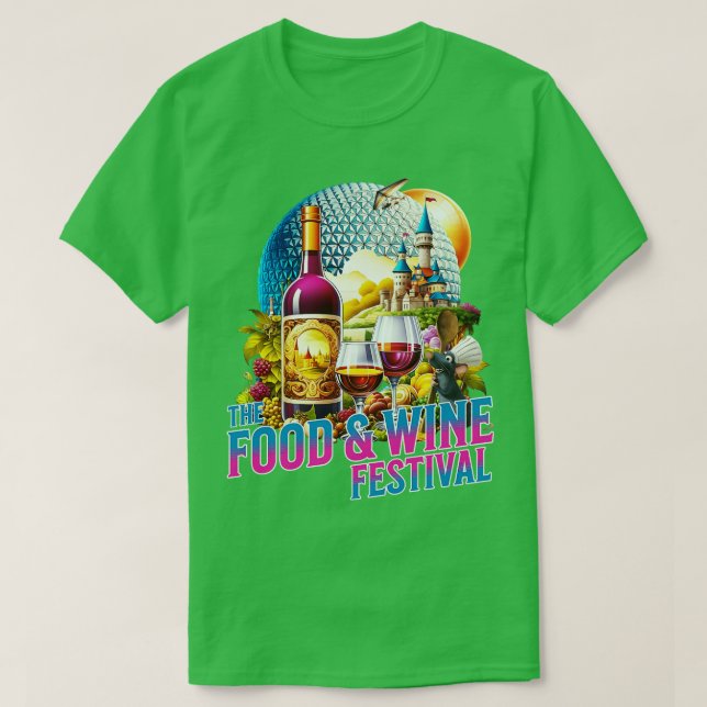 Food and Wine Festival Orlando Florida World Showc T-Shirt (Design Front)