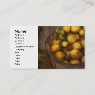 Food - Apples - Golden apples Business Card