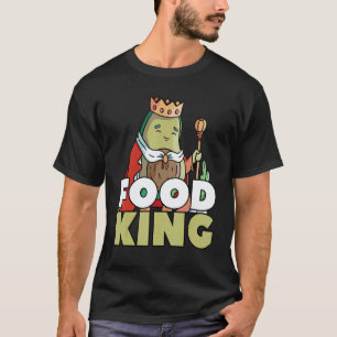 Food Avocado King Healthy Eating Vegan T-Shirt
