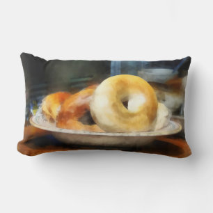 Food - Bagels for Sale Lumbar Cushion