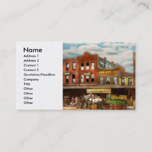 Food - Banana - The Banana delivery man 1921 Business Card
