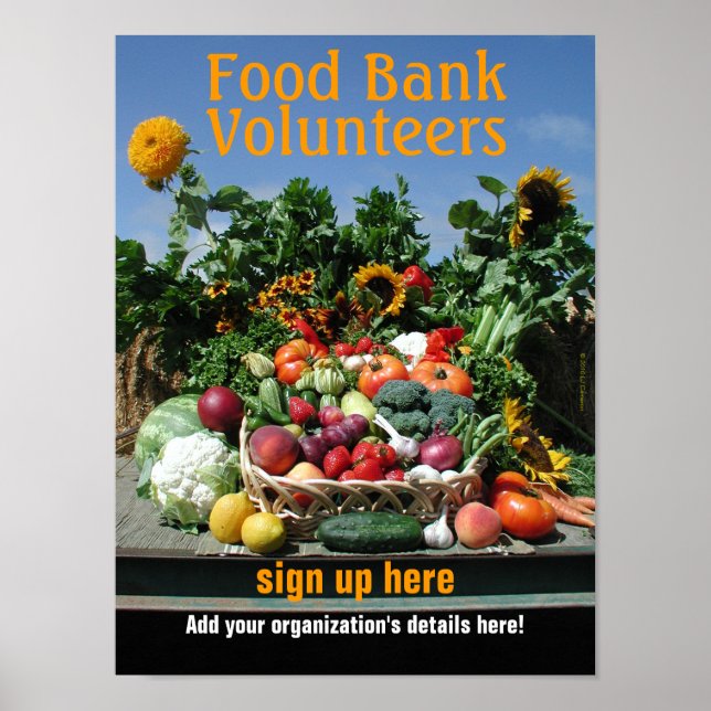 Food bank recruiting poster (Front)