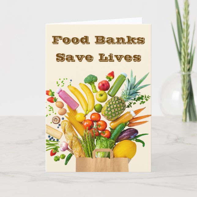 Food Banks Save Lives Card (Front)