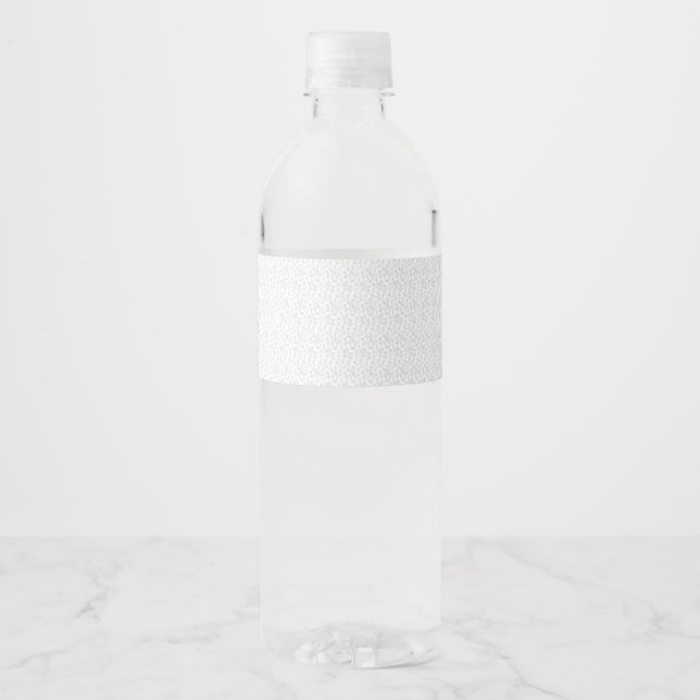 Food Beverage Label Set Minimalist White Sticker (Front)