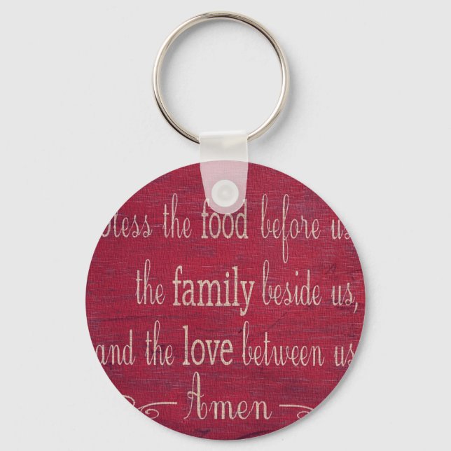 Food Blessing Key Ring (Front)