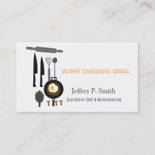 Food Business Catering Culinary Chef Card