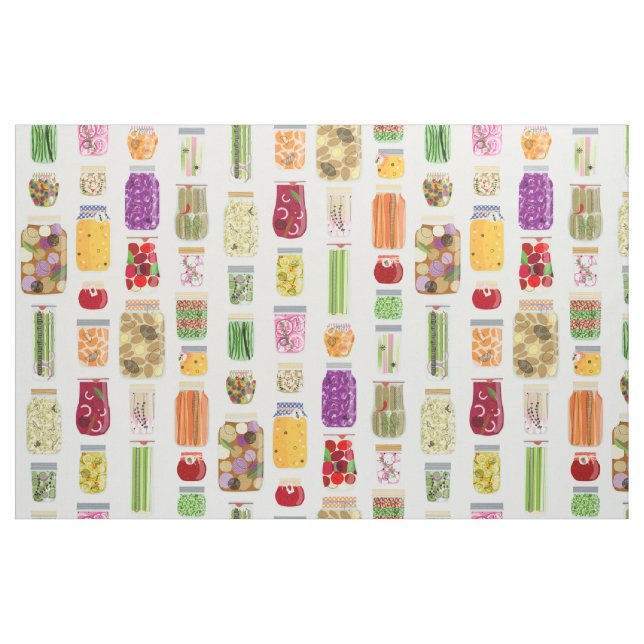 Food Canning Jars Fabric (Fat Quarter)