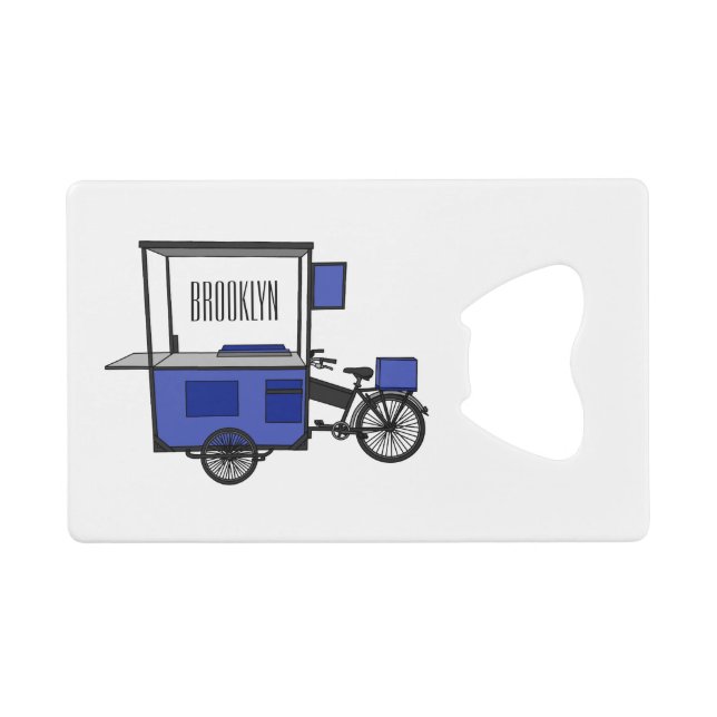 Food cart cartoon illustration (Front (Horizontal))