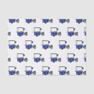 Food cart cartoon illustration tissue paper