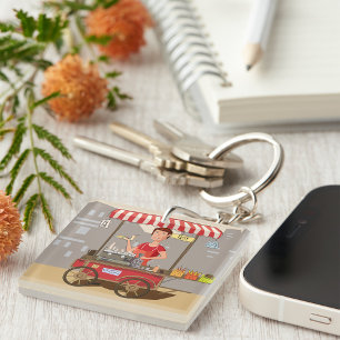 Food Cart Key Ring