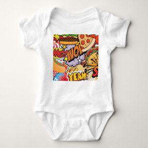 Food Cartoon Baby Bodysuit