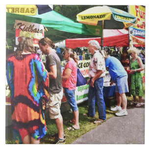 Food Carts at the Fair Tile