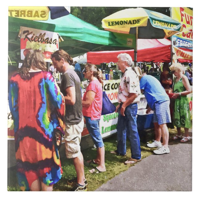 Food Carts at the Fair Tile (Front)