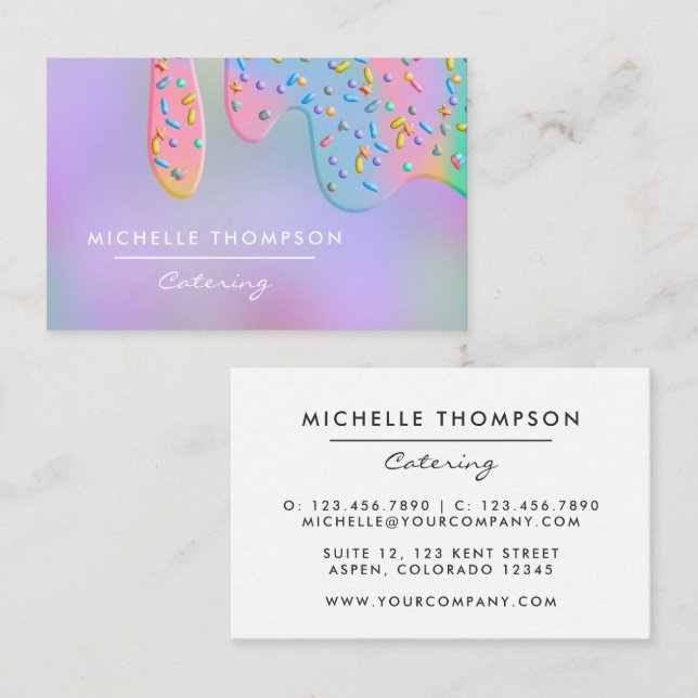 Food Catering Business Card (Front/Back)
