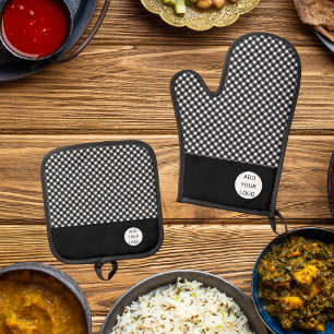 Food Catering Restaurant Business Oven Mitt & Pot Holder Set