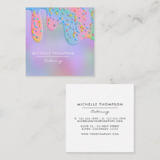 Food Catering Square Business Card