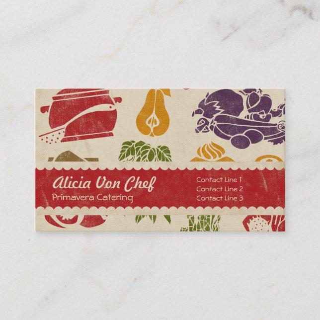 Food Celebration Business Card (Front)