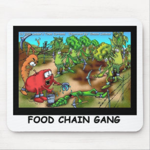 Food Chain Gang Funny Gifts Tees & Collectibles Mouse Pad
