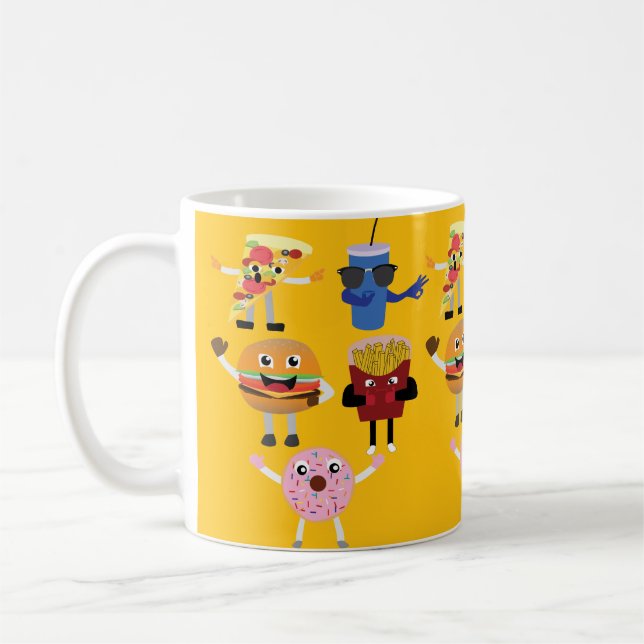 Food Characters Coffee Mug (Left)