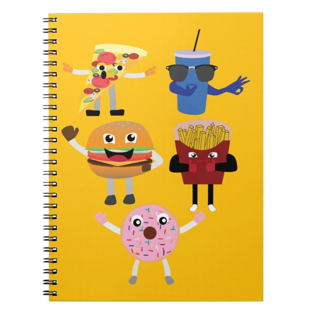 Food Characters Notebook (Front)