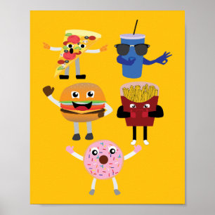 Food Characters Poster