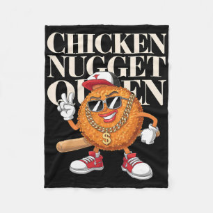 Food Chicken Nugget Queen  Fleece Blanket