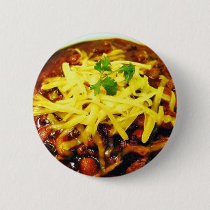 Food Chilli Cheese Bowls 6 Cm Round Badge
