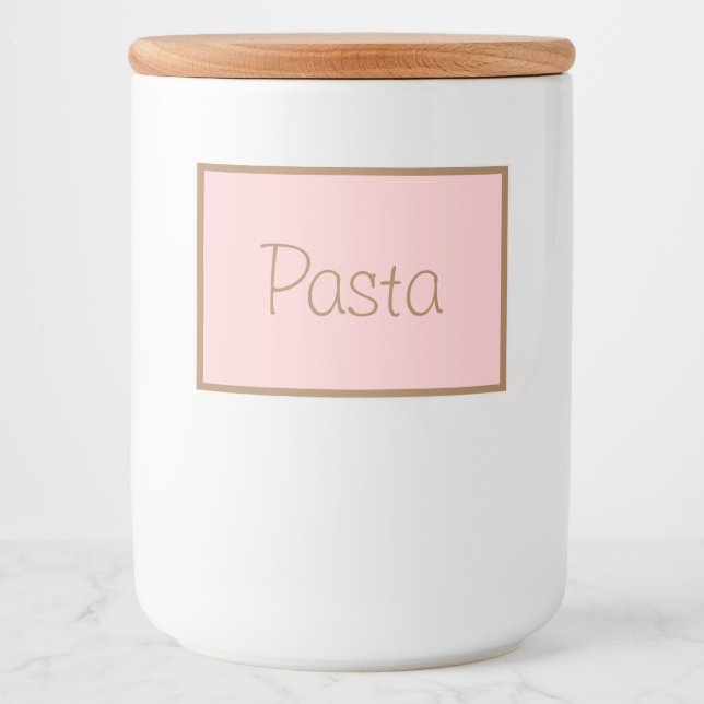 Food Container Canister Label Pasta (Front)