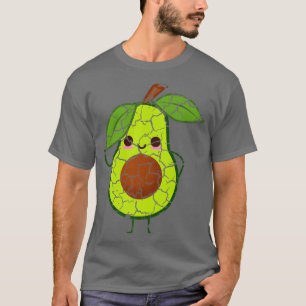 Food Cooking Foodie Avocado Distressed T-Shirt