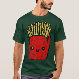 food cooking foodie french fries distressed 302 T-Shirt