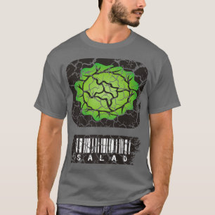 Food Cooking Foodie Salad Lettuce Distressed T-Shirt