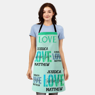 Food, Cute Burger, Sweet Romantic valentine gift Apron