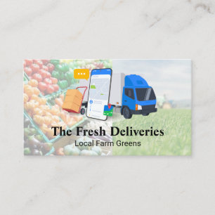 Food Delivery Service   Produce   Agriculture Business Card