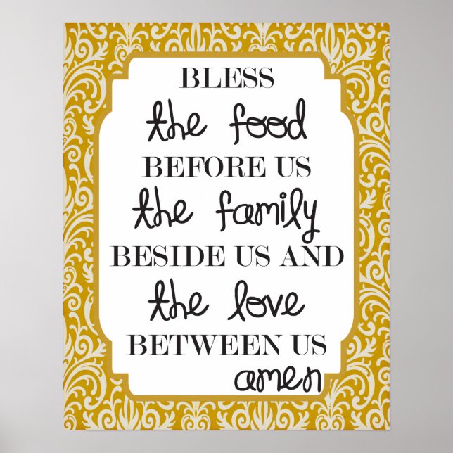 Food, Family, Love...Amen Poster (Front)