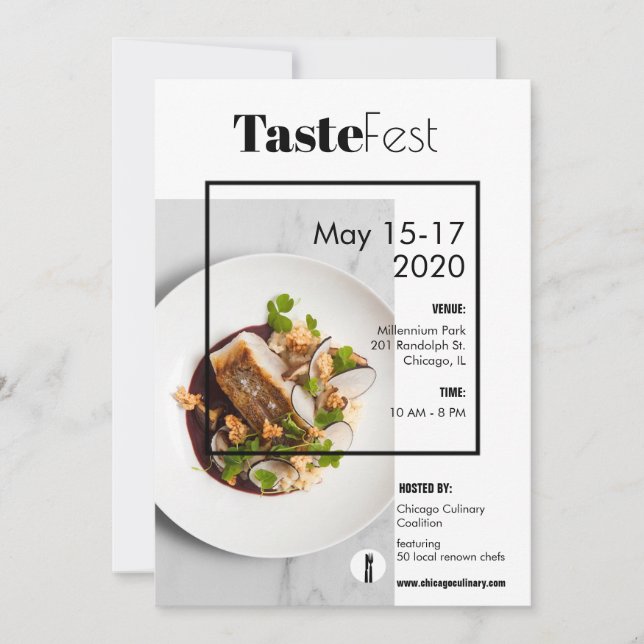 food fest invitation flyer (Front)