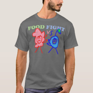 Food Fight  Raspberry vs Blueberry  T-Shirt