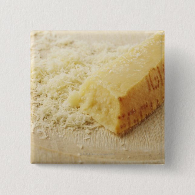 Food, Food And Drink, Cheese, Parmesan, Grated, 15 Cm Square Badge (Front)