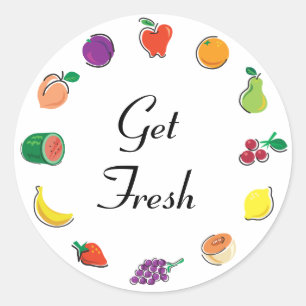Food For Thought_Circle of Citrus_Get Fresh Classic Round Sticker