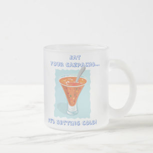 Food For Thought_Eat Your Gazpacho Frosted Glass Coffee Mug