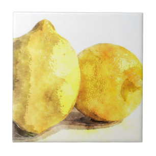 Food for Thought Kitchen Art: Fresh Lemon Scent Tile