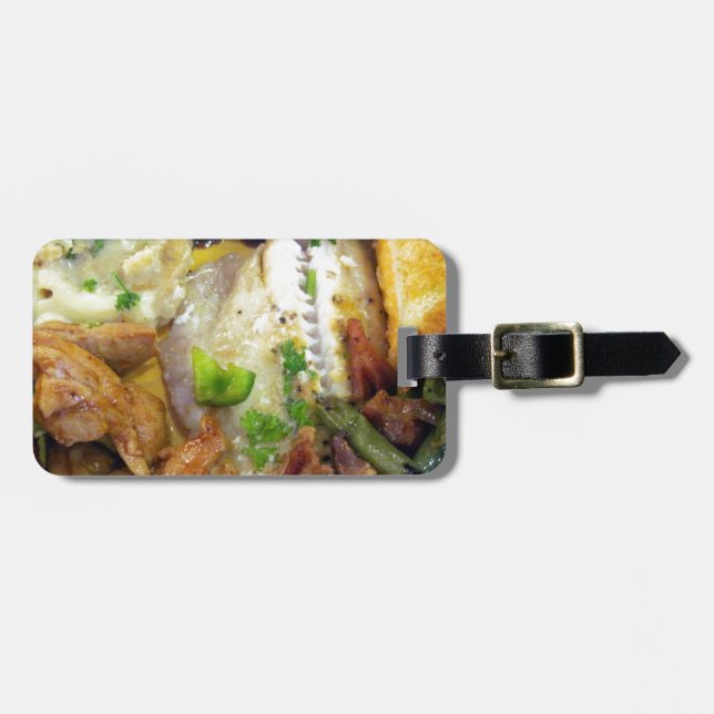 Food for Thought Luggage Tag (Front Horizontal)