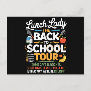 Food Humour Back to School Holiday Postcard