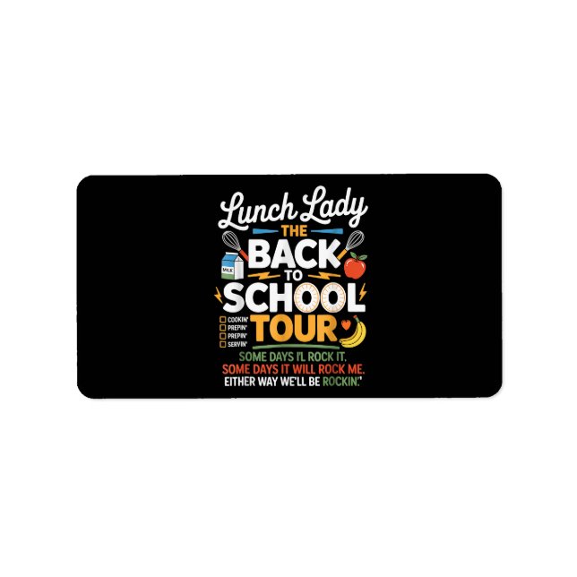 Food Humour Back to School Label (Front)