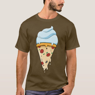 Food Ice Cream And Pizza T-Shirt