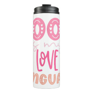 Food Is My Love Language - Retro Food Lover Chef C Thermal Tumbler